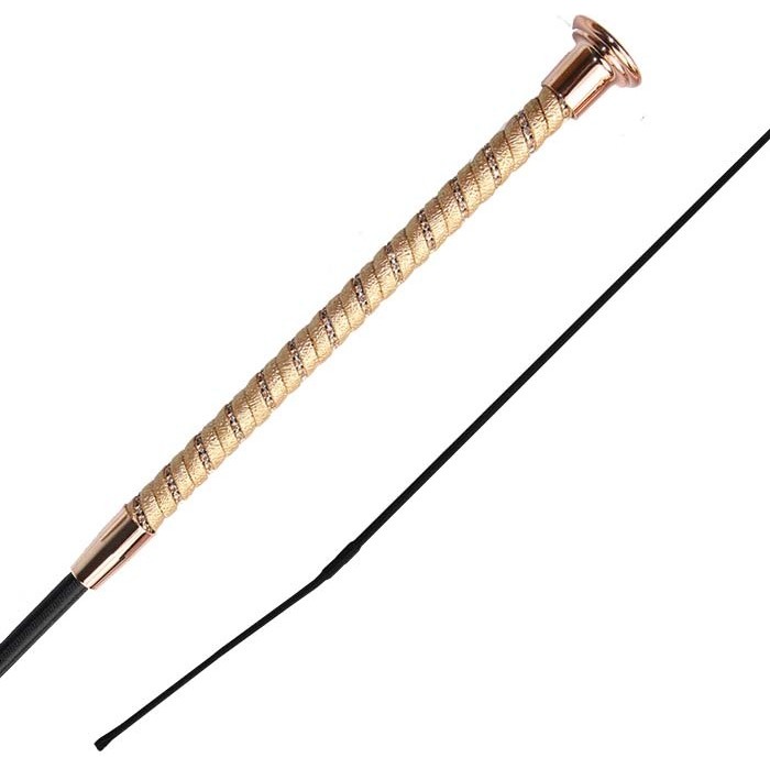 2022 Woof Wear Twisted Dressage Whip WH0002 - Champagne